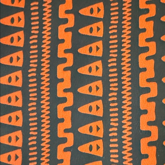 Elegant Floral Orange and Blue Dress - Picture 5 of 7